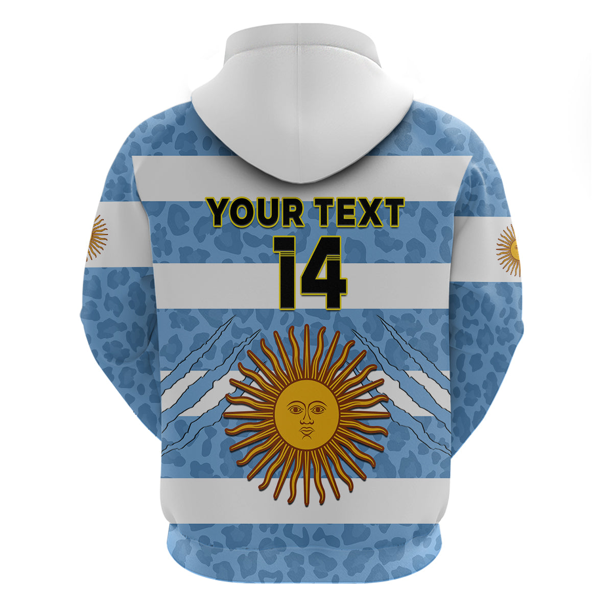 Custom Argentina Rugby 7s Vamos Pumas Hoodie - Wonder Print Shop