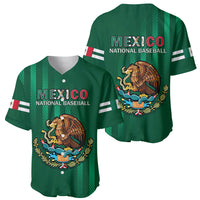 Mexico 2023 Baseball Mix Coat Of Arms Baseball Jersey - Wonder Print Shop