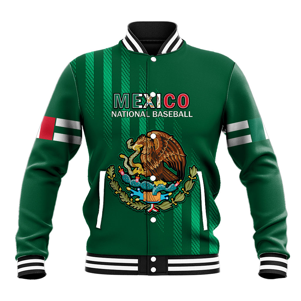 Mexico 2023 Baseball Mix Coat Of Arms Baseball Jacket - Wonder Print Shop