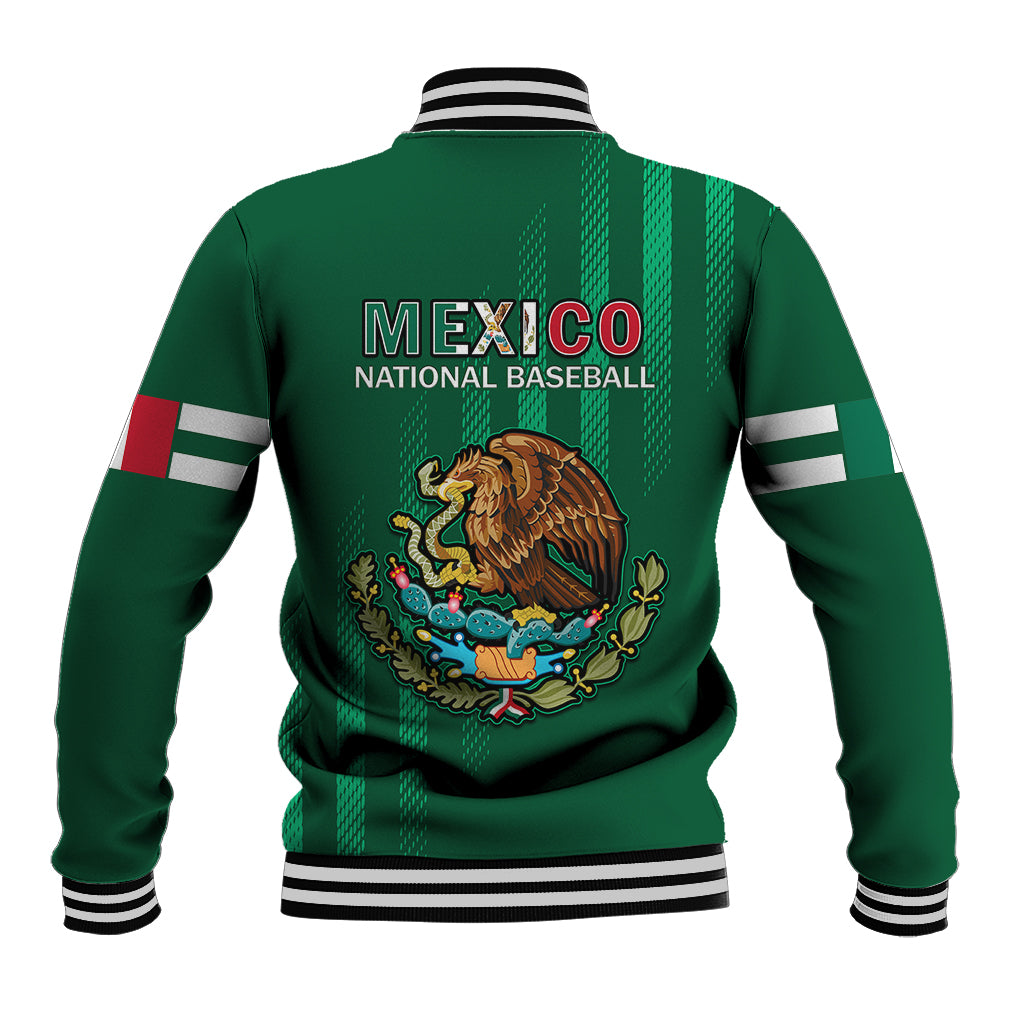 Mexico 2023 Baseball Mix Coat Of Arms Baseball Jacket - Wonder Print Shop