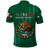 Mexico 2023 Baseball Mix Polo Shirt Coat Of Arms - Wonder Print Shop