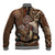 Native American Chiefs Headdress Warrior With Eagle Wolves Baseball Jacket - Wonder Print Shop