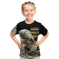 (Custom Personalised) Bass Fishing Gold Kid T Shirt - Wonder Print Shop