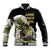 (Custom Personalised) Bass Fishing Gold Baseball Jacket LT9 - Wonder Print Shop