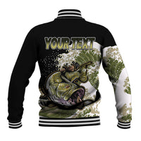 (Custom Personalised) Bass Fishing Gold Baseball Jacket LT9 - Wonder Print Shop