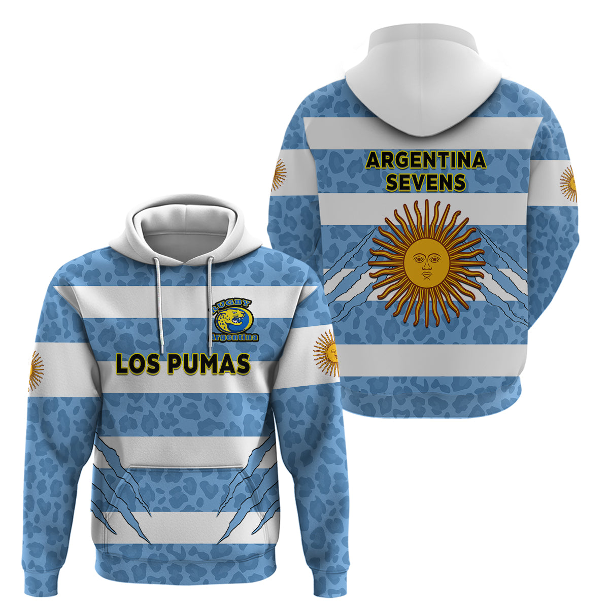 Argentina Rugby 7s Vamos Pumas Hoodie - Wonder Print Shop