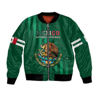 Mexico 2023 Baseball Mix Coat Of Arms Bomber Jacket - Wonder Print Shop