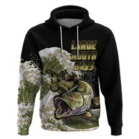 Custom Bass Fishing Hoodie Gold - Wonder Print Shop