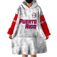 (Custom Text And Number) Puerto Rico 2023 Baseball Dynamic Wearable Blanket Hoodie - Wonder Print Shop