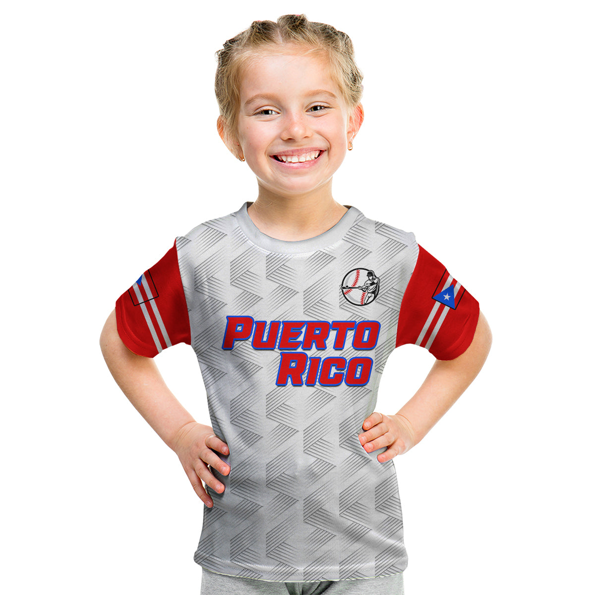 (Custom Text And Number) Puerto Rico 2023 Baseball Dynamic Kid T Shirt - Wonder Print Shop