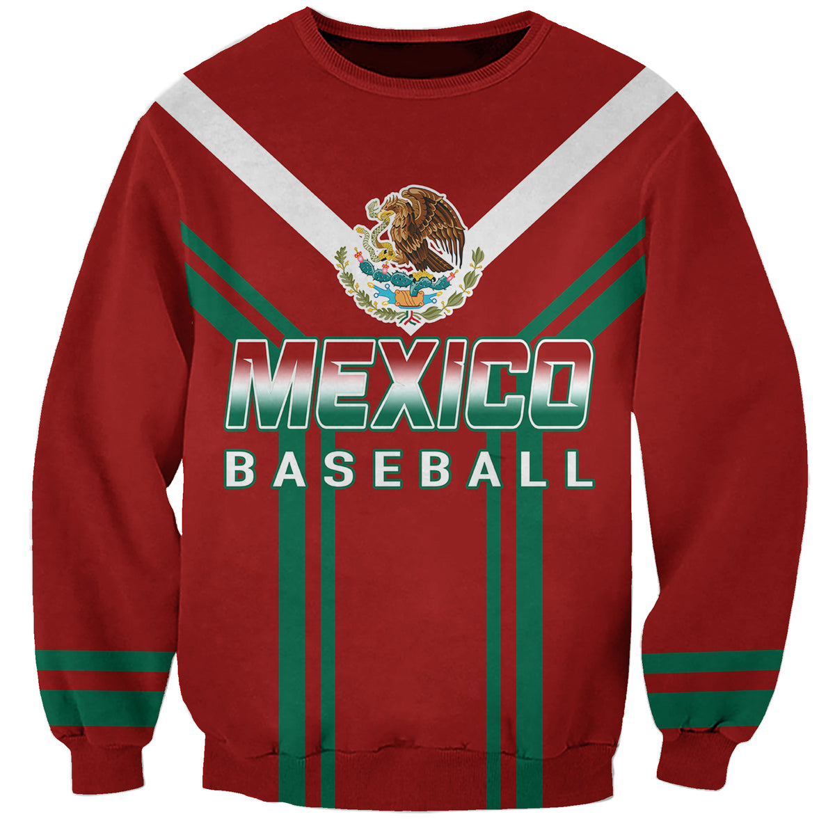 Mexico Baseball 2023 Sporty Style With Emblem Sweatshirt - Wonder Print Shop