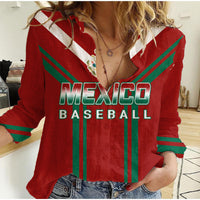 Mexico Baseball 2023 Sporty Style With Emblem Women Casual Shirt - Wonder Print Shop