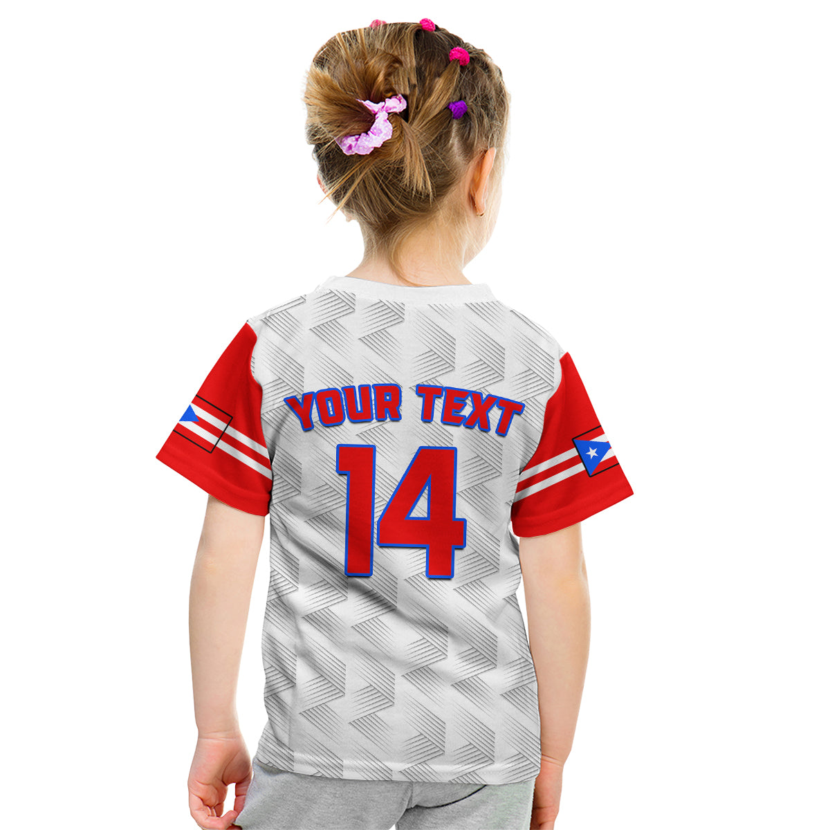 (Custom Text And Number) Puerto Rico 2023 Baseball Dynamic Kid T Shirt - Wonder Print Shop