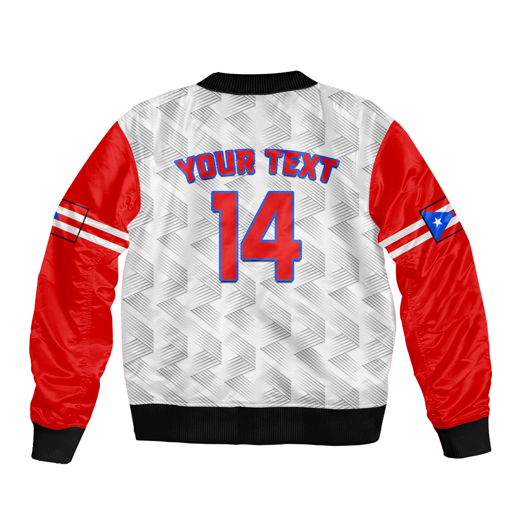 (Custom Text And Number) Puerto Rico 2023 Baseball Dynamic Bomber Jacket - Wonder Print Shop