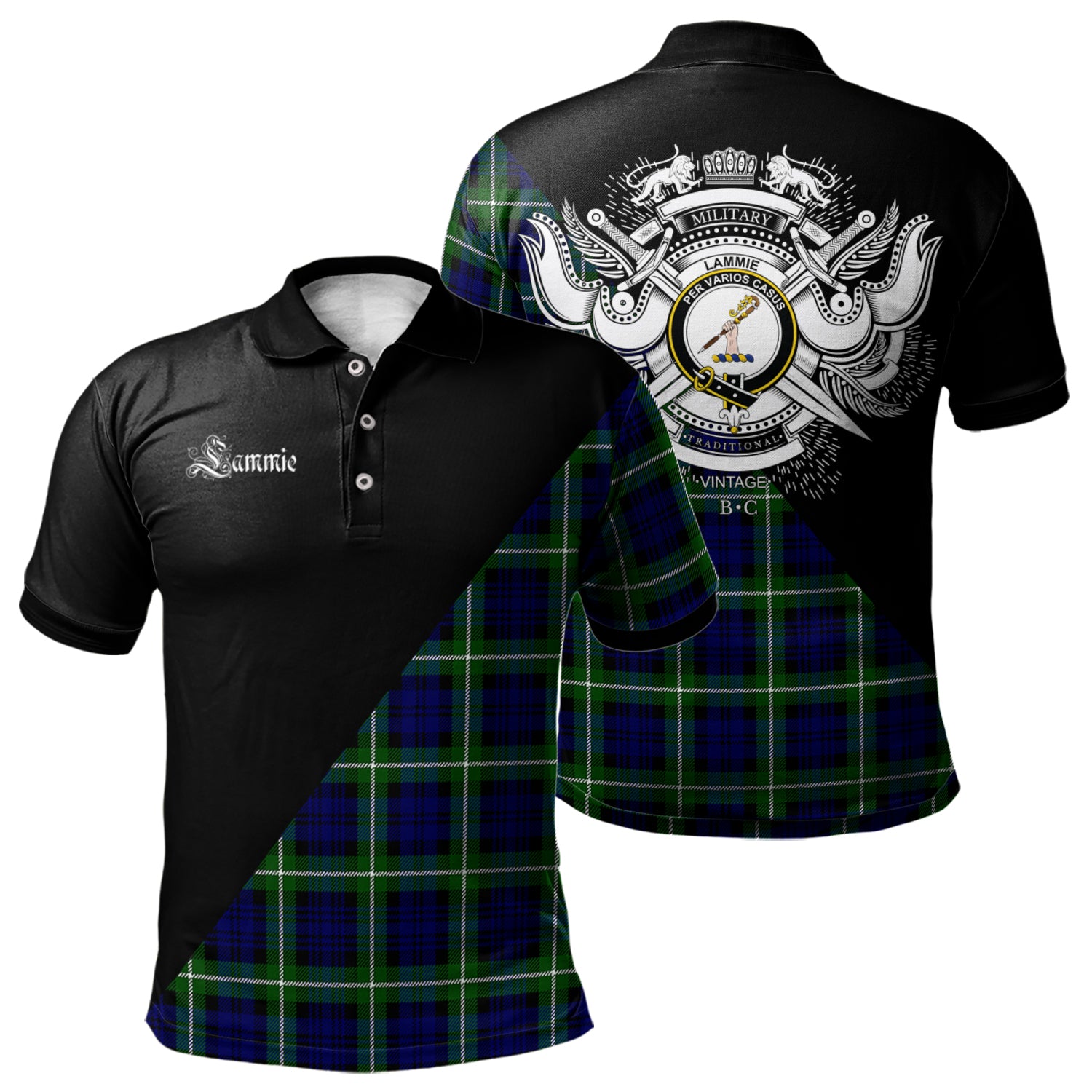 scottish-lammie-clan-crest-military-logo-tartan-polo-shirt