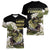 Largemouth Bass Fishing Gold Women V Neck T Shirt - Wonder Print Shop