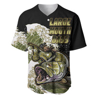 Largemouth Bass Fishing Gold Baseball Jersey LT9 - Wonder Print Shop