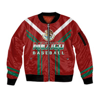 Mexico Baseball 2023 Sporty Style With Emblem Sleeve Zip Bomber Jacket - Wonder Print Shop