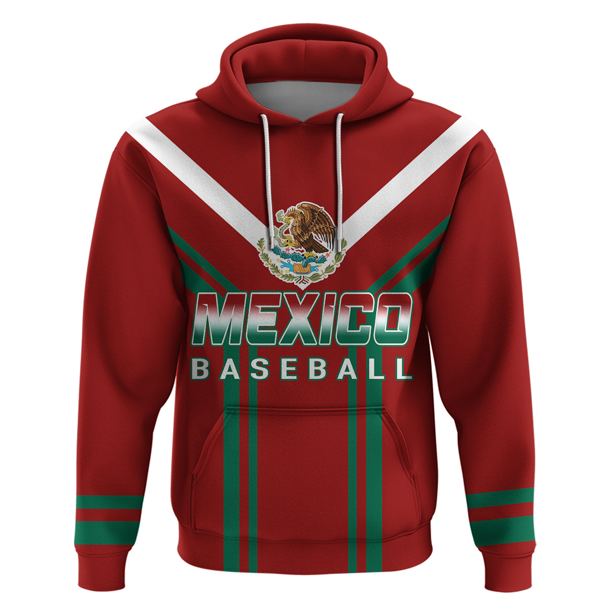 Mexico Baseball 2023 Sporty Style With Emblem Hoodie - Wonder Print Shop