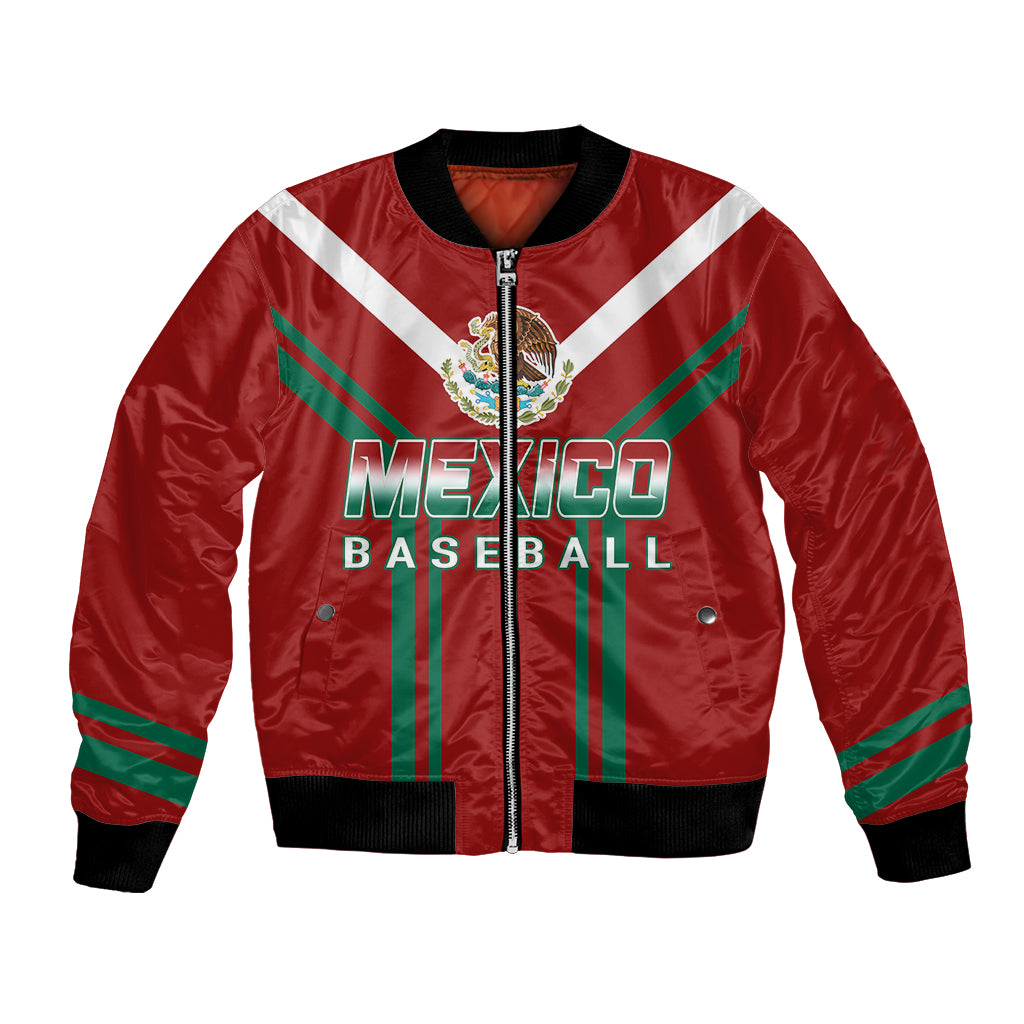 Mexico Baseball 2023 Sporty Style With Emblem Bomber Jacket LT7 - Wonder Print Shop