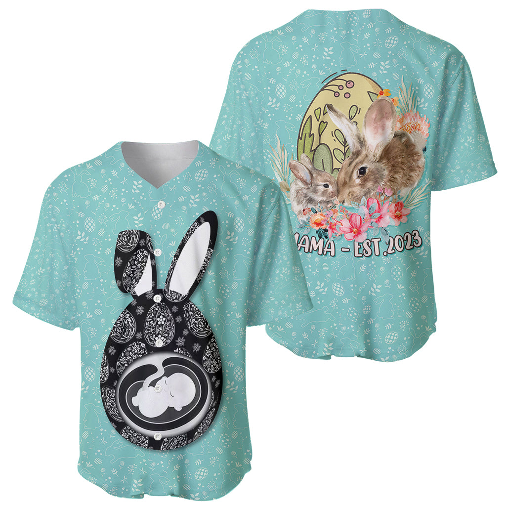 New Mom With Baby Ultrasound Easter Baseball Jersey TS07 - Wonder Print Shop