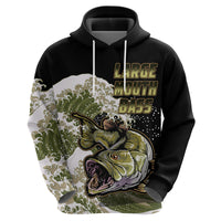 Largemouth Bass Fishing Gold Hoodie - Wonder Print Shop