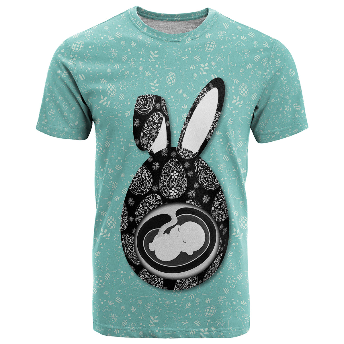 New Mom With Baby Ultrasound Easter T Shirt TS07 - Wonder Print Shop