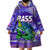 Bass Fishing is Life Hook Sport Largemouth Purple Wearable Blanket Hoodie - Wonder Print Shop