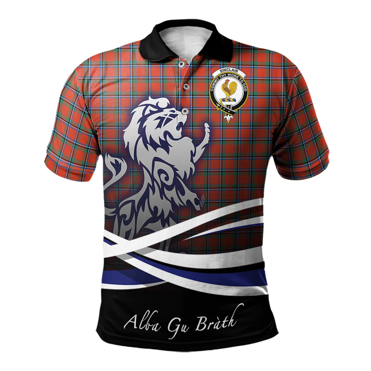 scottish-sinclair-ancient-clan-crest-scotland-lion-tartan-polo-shirt