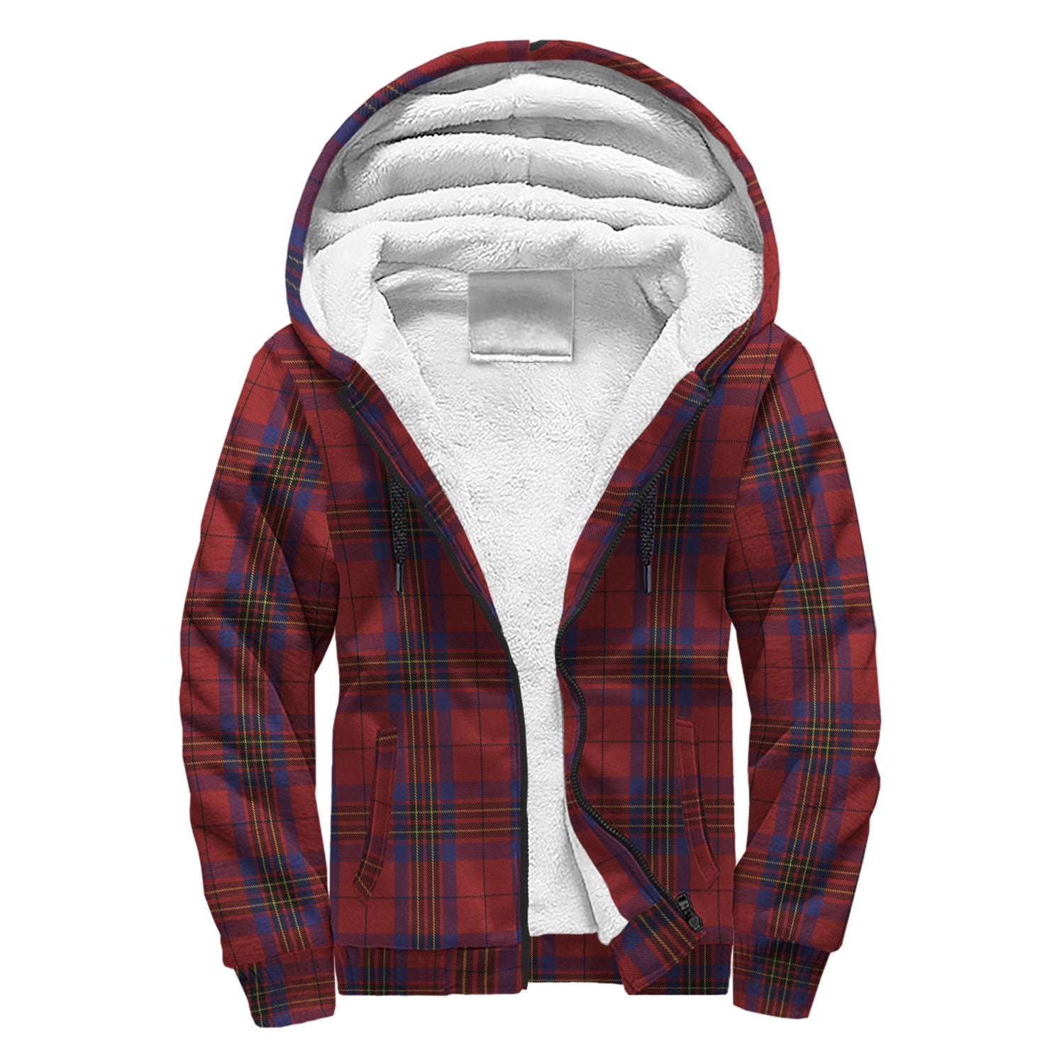 scottish-leslie-red-clan-tartan-sherpa-hoodie