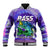 Bass Fishing is Life Hook Sport Largemouth Purple Baseball Jacket LT9 - Wonder Print Shop