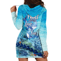 Mother and Baby Whale Mix Polynesian Style Hoodie Dress TS07 - Wonder Print Shop
