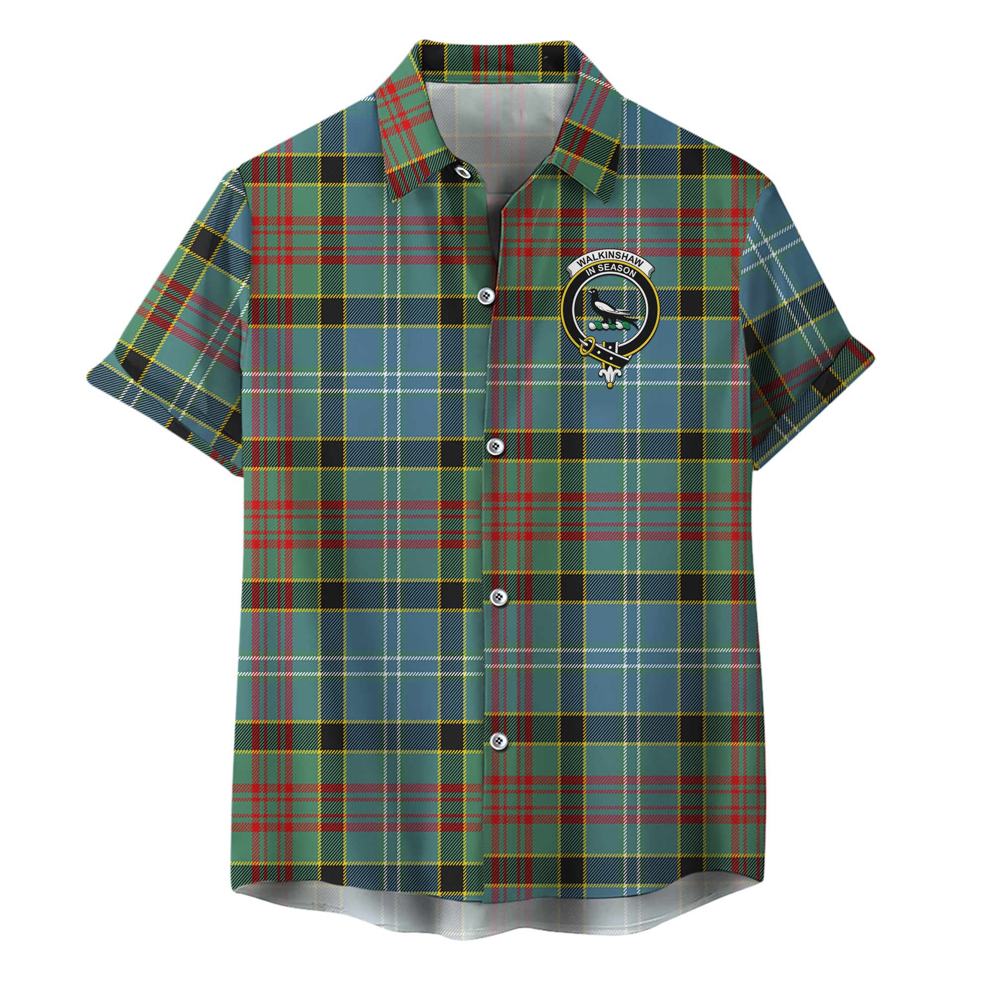 scottish-walkinshaw-clan-crest-tartan-hawaiian-shirt