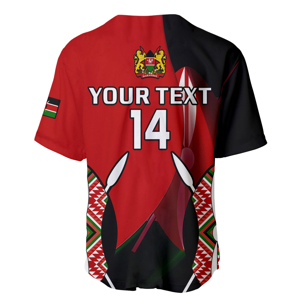 (Custom Text And Number) Kenya Rugby Sevens Sporty Version Baseball Jersey - Wonder Print Shop