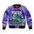 Bass Fishing is Life Hook Sport Largemouth Purple Bomber Jacket LT9 - Wonder Print Shop