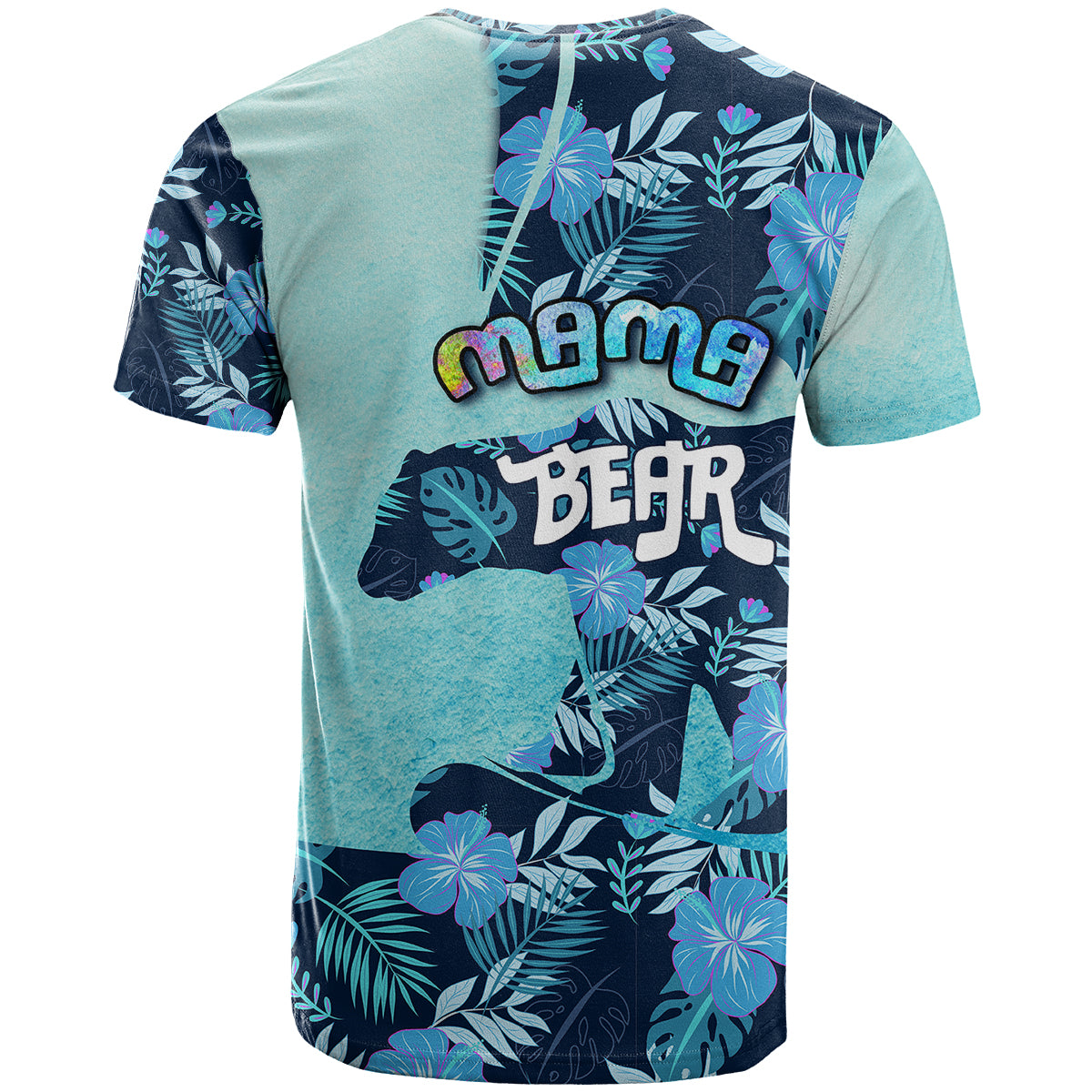 Mother's Day Floral Mama Bear T Shirt TS07 - Wonder Print Shop