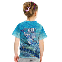 Mother and Baby Whale Mix Polynesian Style Kid T Shirt TS07 - Wonder Print Shop
