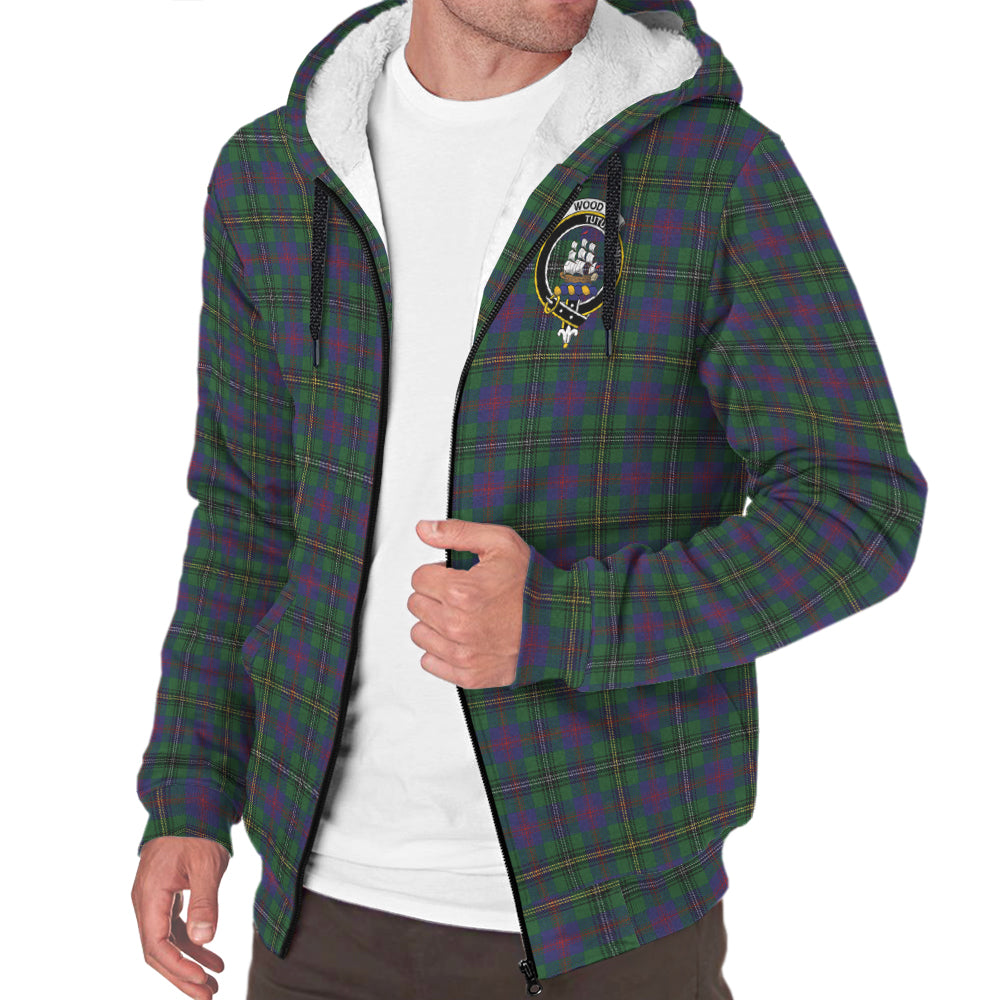 scottish-wood-clan-crest-tartan-sherpa-hoodie