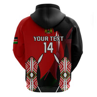 Custom Kenya Rugby Sevens Sporty Version Hoodie - Wonder Print Shop