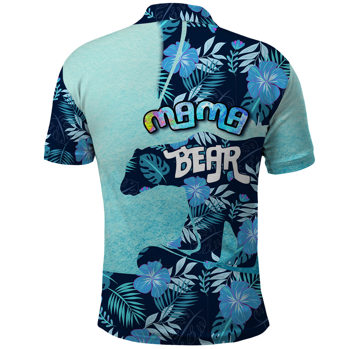 Mothers Day Floral Mama Bear Polo Shirt TS07 - Wonder Print Shop