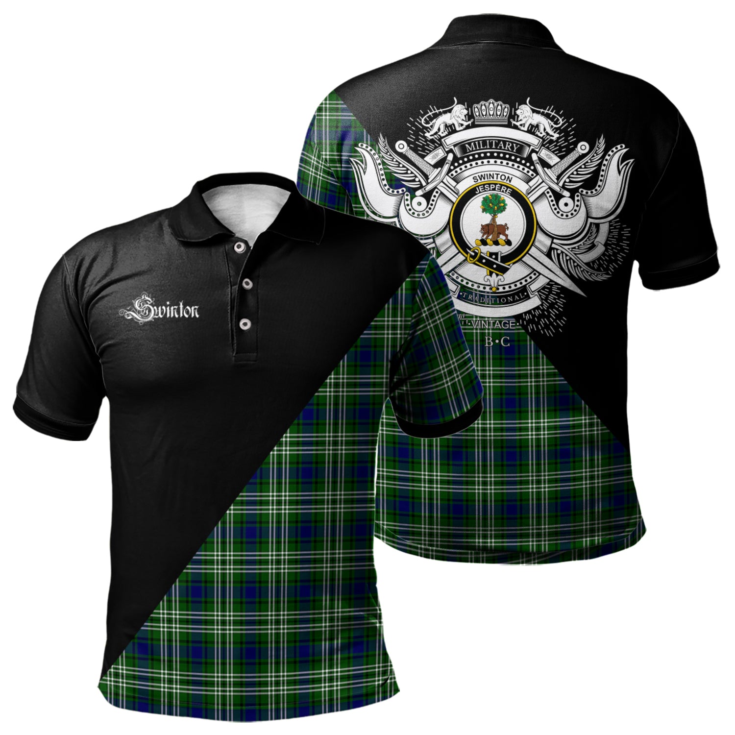 scottish-swinton-clan-crest-military-logo-tartan-polo-shirt