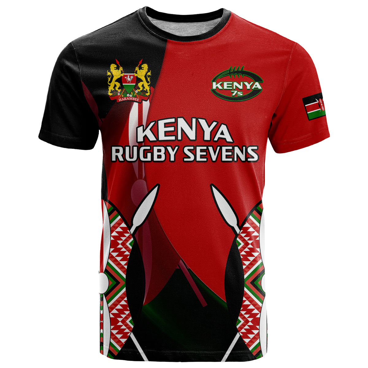 Kenya Rugby Sevens Sporty Version T Shirt - Wonder Print Shop