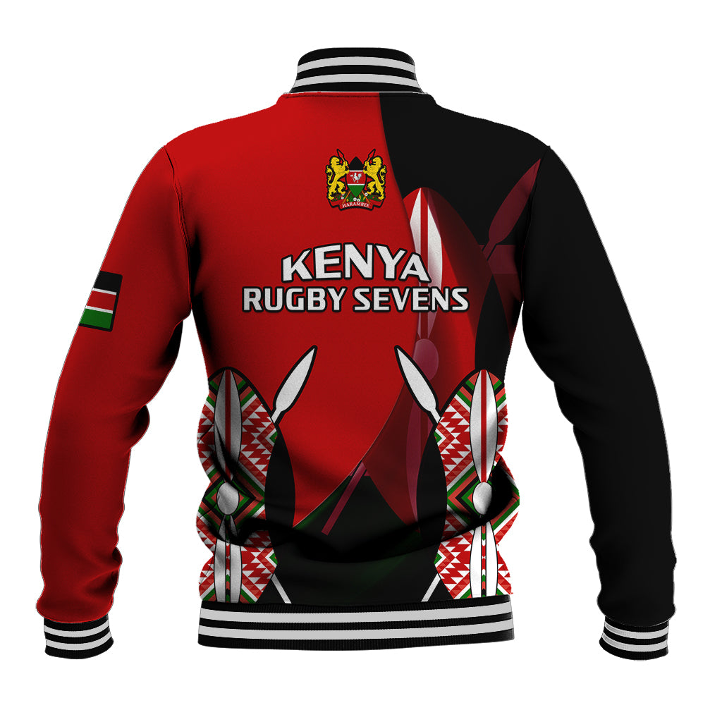 Kenya Rugby Sevens Sporty Version Baseball Jacket - Wonder Print Shop