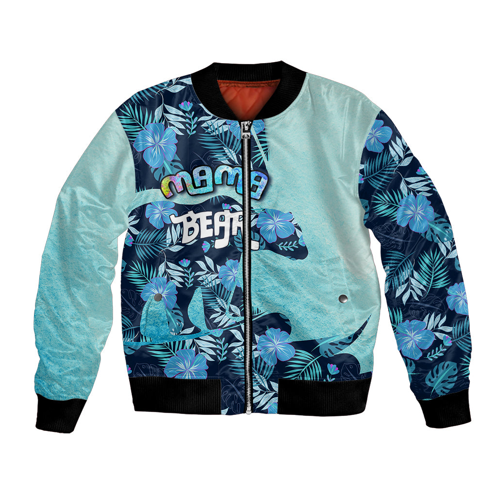Mother's Day Floral Mama Bear Bomber Jacket TS07 - Wonder Print Shop