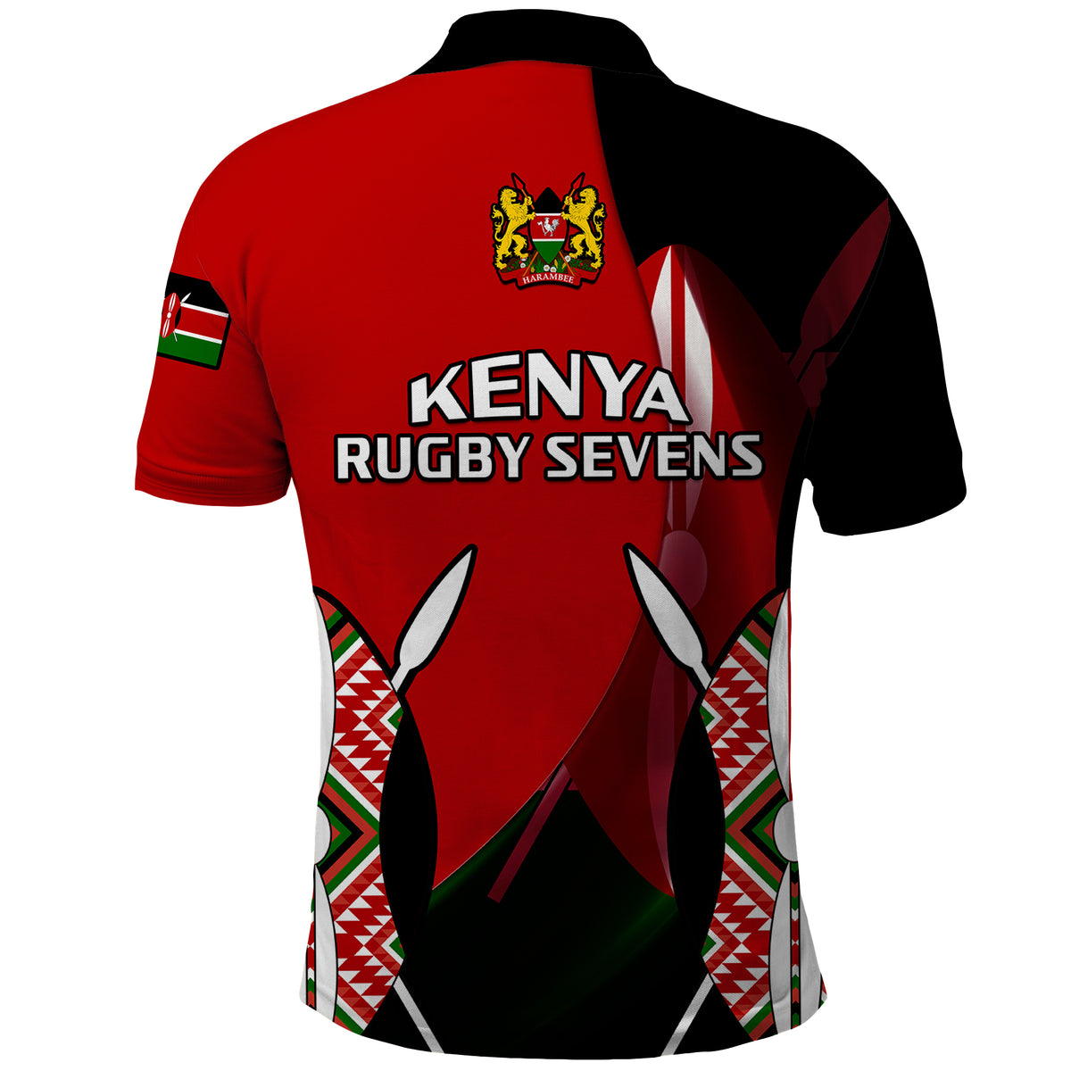 Kenya Rugby Sevens Sporty Version Polo Shirt - Wonder Print Shop