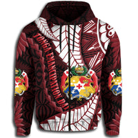 Tonga Emancipation Day Hoodie Kupesi Pattern No.2 Black - Wonder Print Shop