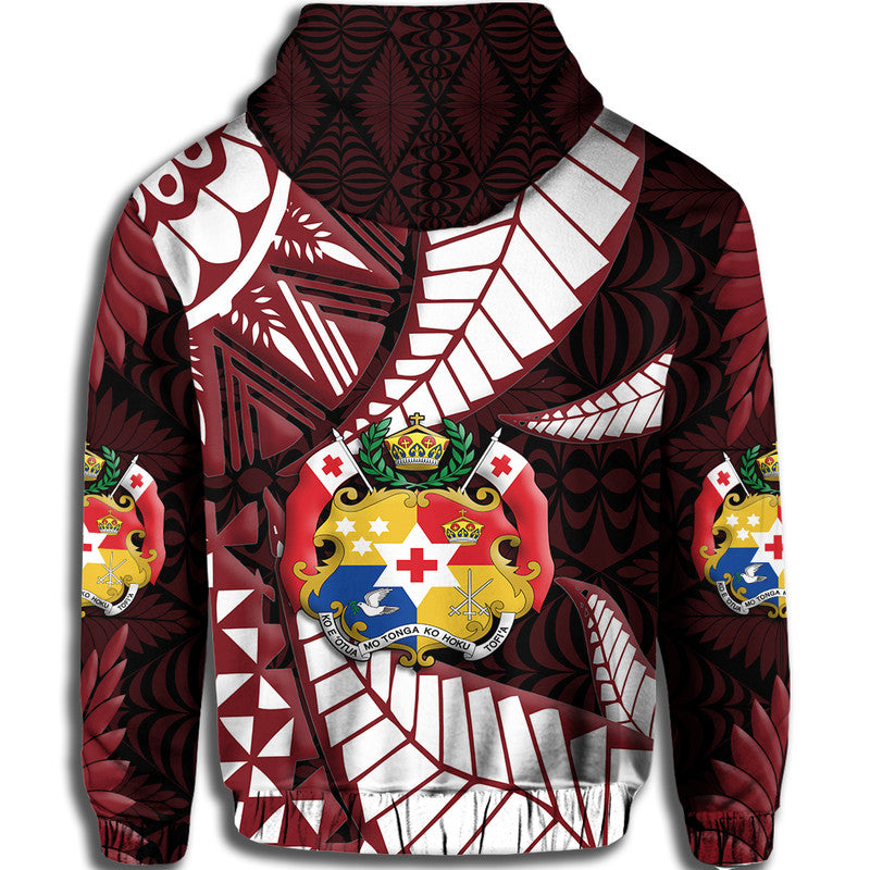 Tonga Emancipation Day Hoodie Kupesi Pattern No.2 Black - Wonder Print Shop
