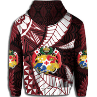 Tonga Emancipation Day Hoodie Kupesi Pattern No.2 Black - Wonder Print Shop