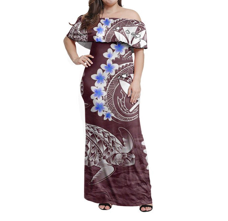 Polynesian Hawaiian Kanaka Maoli Matching Hawaiian Shirt And Dress No.2 LT6 - Wonder Print Shop