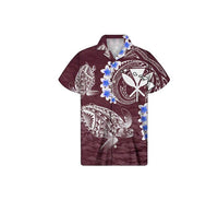 Polynesian Hawaiian Kanaka Maoli Matching Hawaiian Shirt And Dress No.2 LT6 - Wonder Print Shop